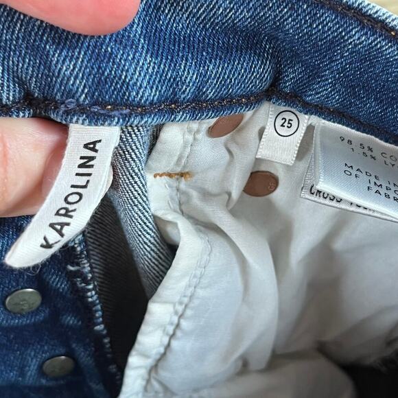 GRLFRND Karolina High Rise Jeans In Cross Your Mind Size 25. - Picture 10 of 12